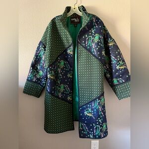 Rara Avis by Iris Apfel Peacock Long Line Jacket